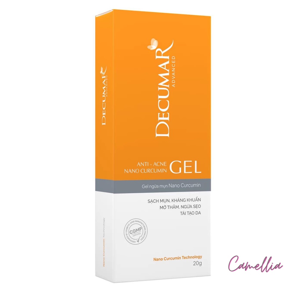 Gel Ngừa Mụn Giảm Thâm Nano Nghệ Decumar Advanced - 20gr