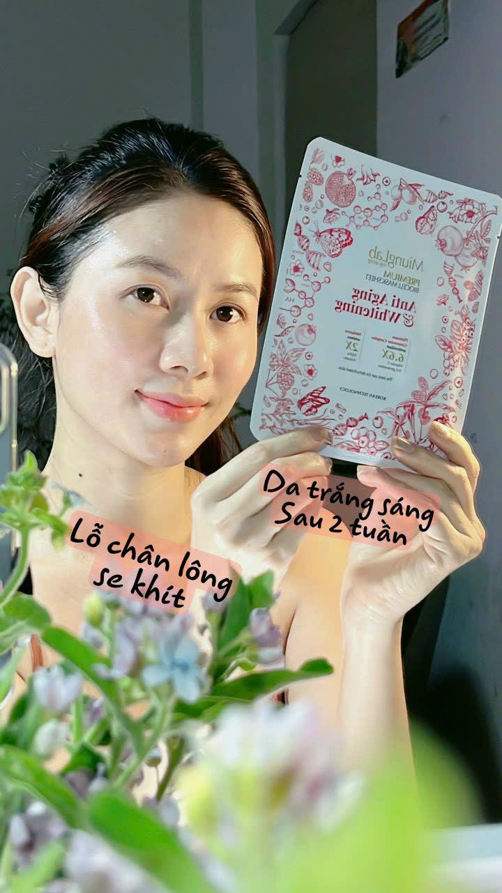 [Chính Hãng] Mặt nạ Dừa trắng da, trẻ hóa Biocel Mask MiungLab (8 miếng/Hộp)