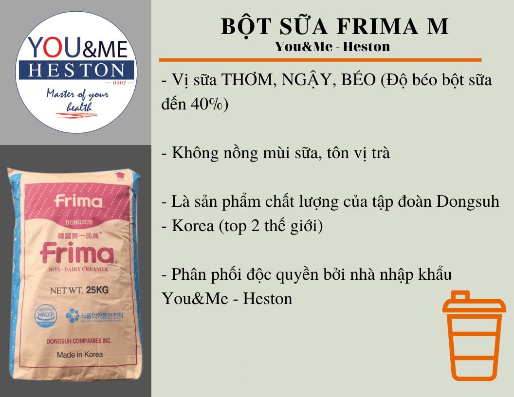 Bột Sữa Béo Frima M 25kg Hàn Quốc