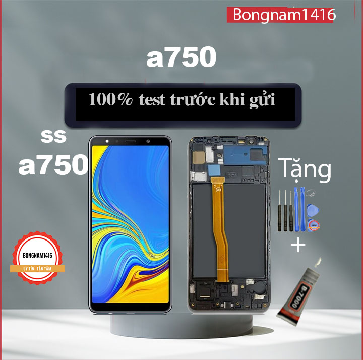 Màn hình thay thế cho samsung a750 / a7-2018 tặng kèm bộ sửa và keo dán b7000 vmobile.