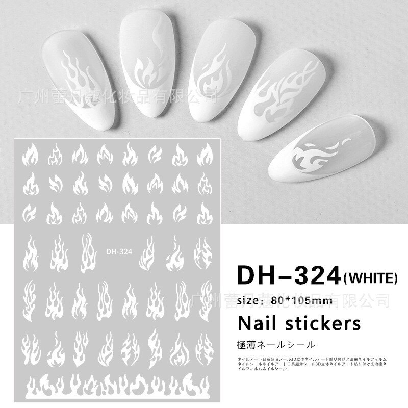 STICKER DÁN MÓNG HÌNH NGỌN LỬA