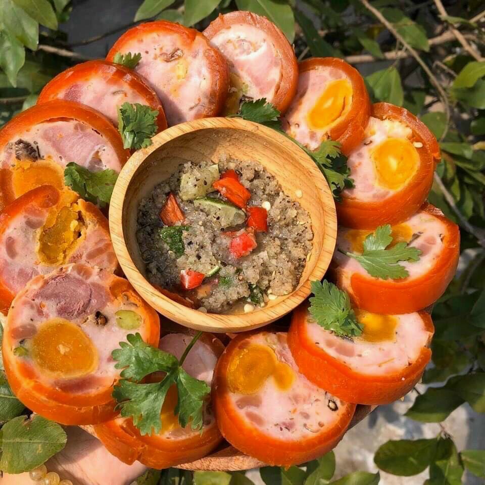 Jambon trứng muối. Chả da cam đòn 500g
