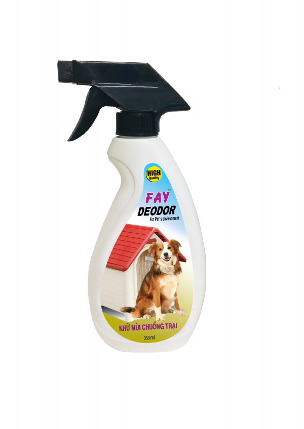 Xịt khử mùi chuồng trại Fay Deodor 350ml - Khử mùi hôi chuồng chó, chuồng mèo, nệm giường võng thú cưng