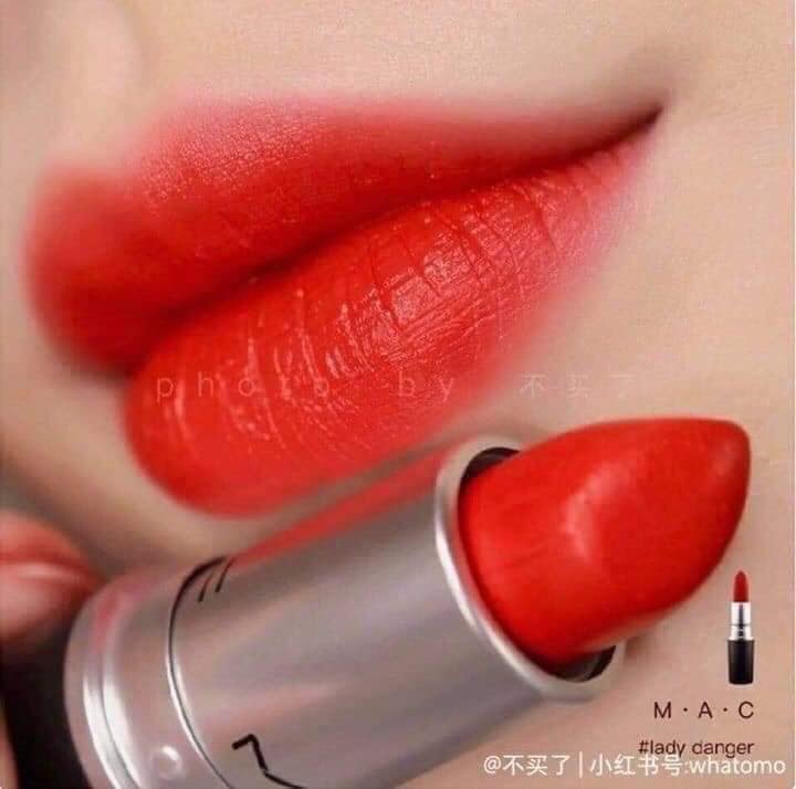 Son Mac Lady Danger Dòng Matte Màu Cam Đỏ