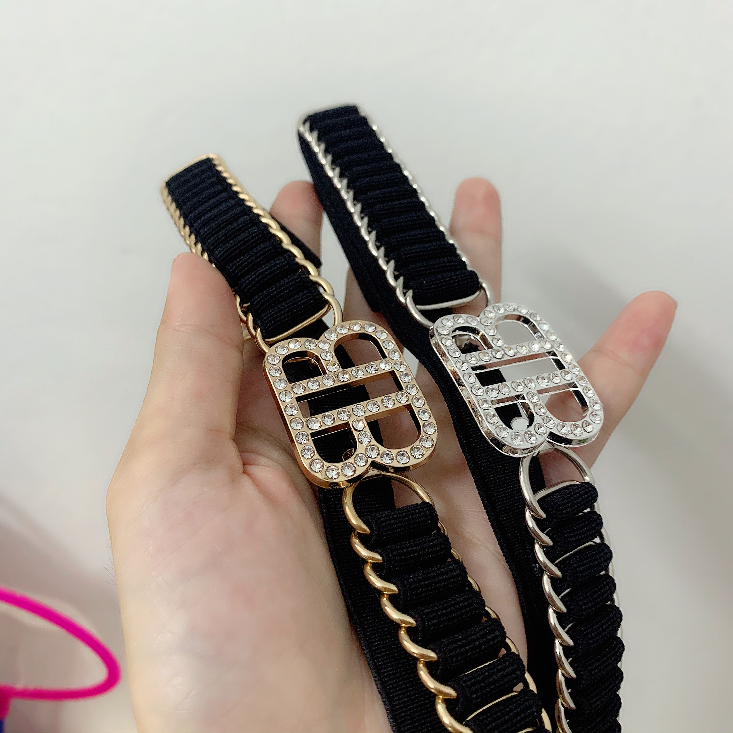 Đai váy kết 1.5cm đai chun co giãn
