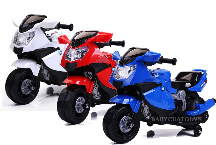 XE MÁY ĐIỆN KIỂU DÁNG THỂ THAO CÓ NHẠC, CÒI, ĐÈN...