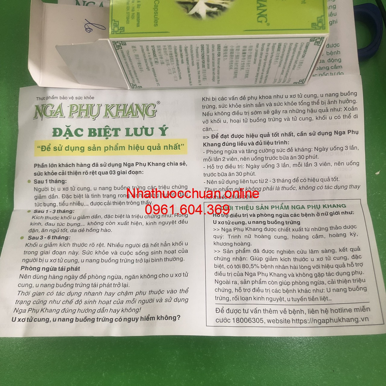 Nga Phụ Khang ( Hộp 60 viên)