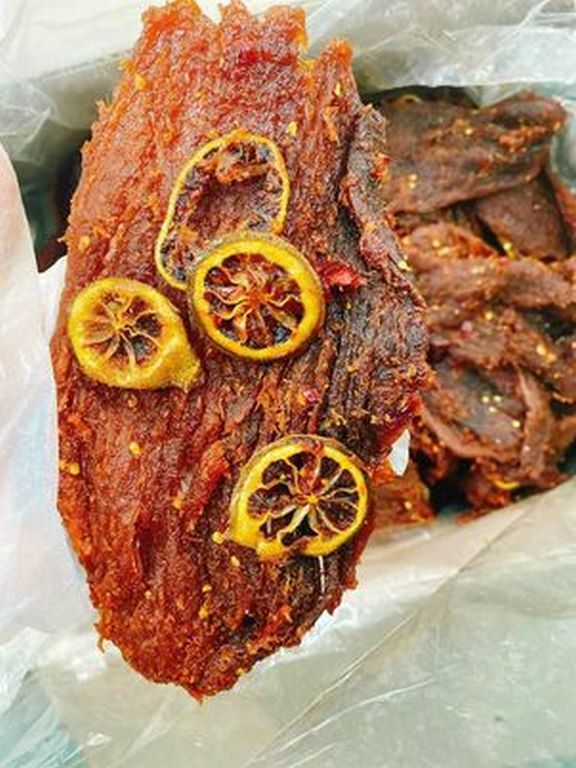 Khô bò miếng sốt chanh cao cấp - ngon mê ly 500g