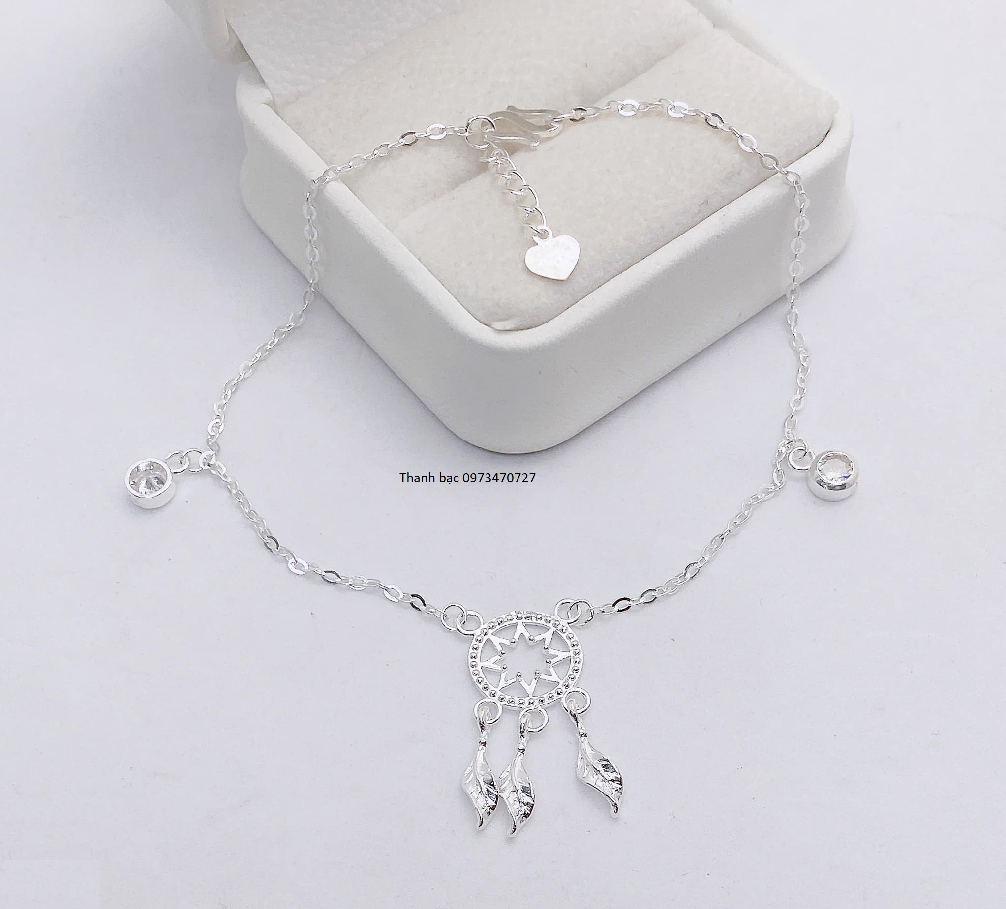 Lắc chân nữ - lắc chân bạc nữ ý 925 mã k126 - phụ kiện thời tráng
