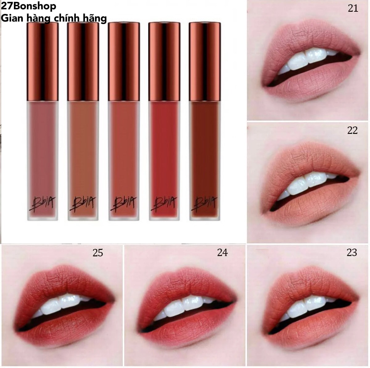 Son Kem Lì BBia Last Velvet Lip Tint Version 5