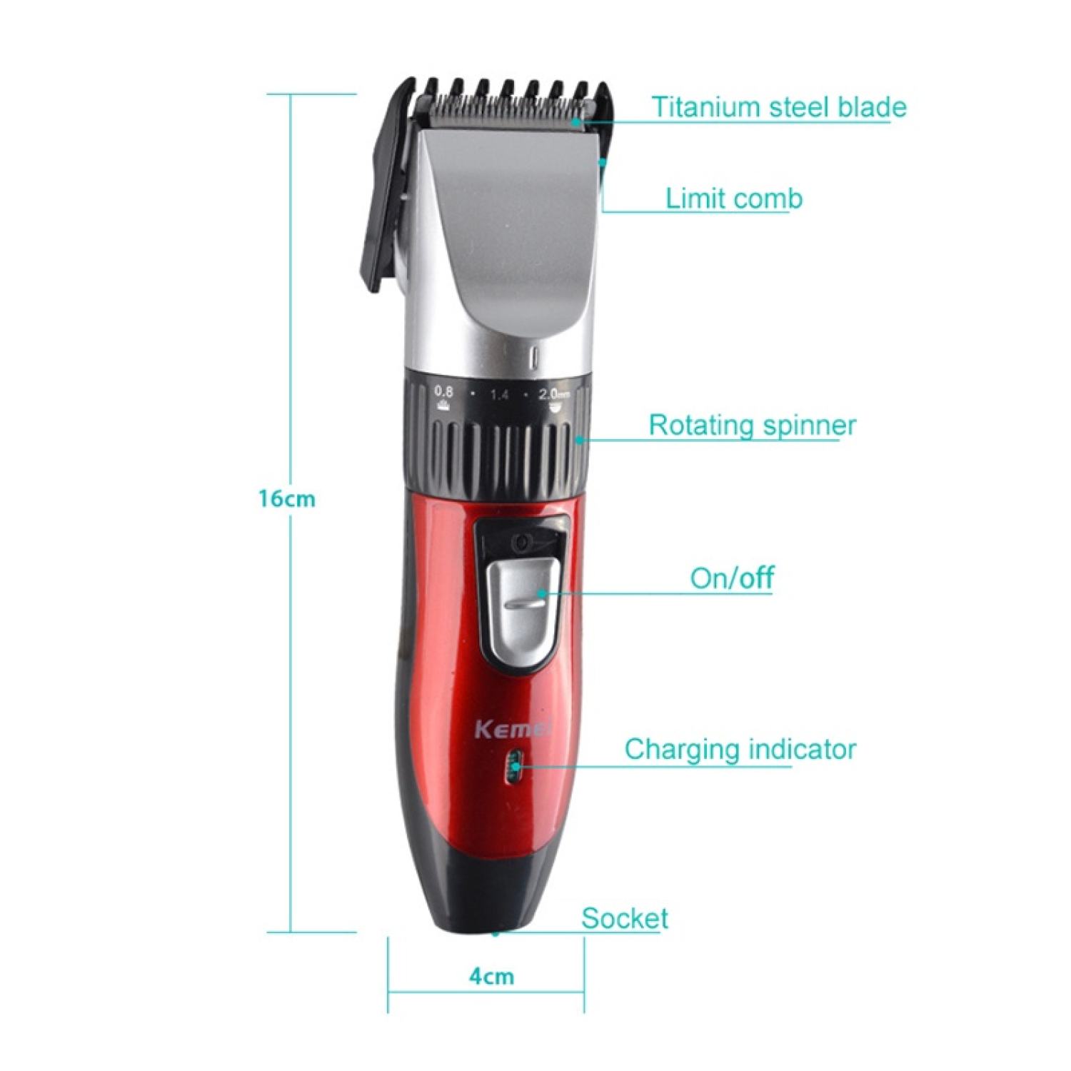 Tông Đơ Cắt Tóc mọi lứa tuổi KEMEI 730