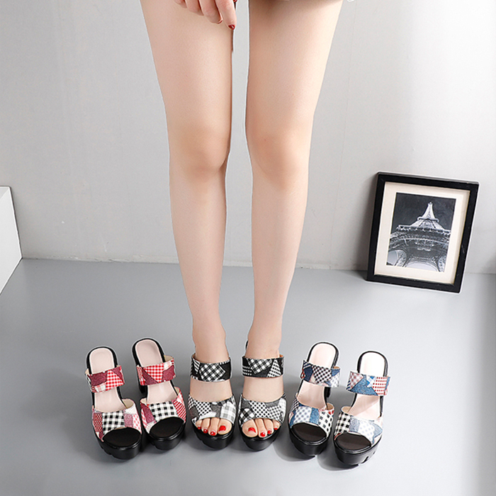 GUỐC DA CAO GÓT IN GIẢ BÒ GF92