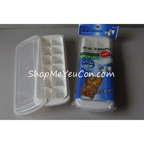 Khay Làm Đá 12 Ô Có Nắp – Hàng Nhật