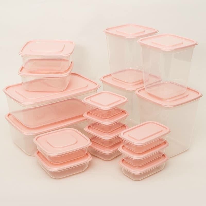 Bộ 17 Hộp Đựng Thực Phẩm Ikea ( Màu Ngẫu Nhiên)