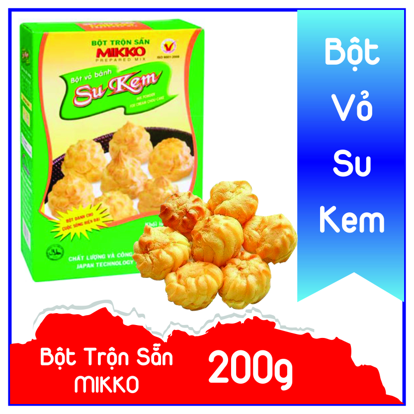 Bột Vỏ Bánh Su Kem Giàu Dinh Dưỡng Tạo Bánh Xốp Nở To Đẹp Lợi Bánh Thơm Ngon Hương Vị Tự Nhiên Bột Trộn Sẵn Mikko Hương Xưa