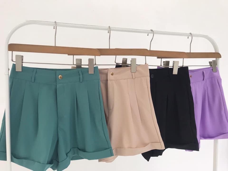 Quần short nữ gập gấu