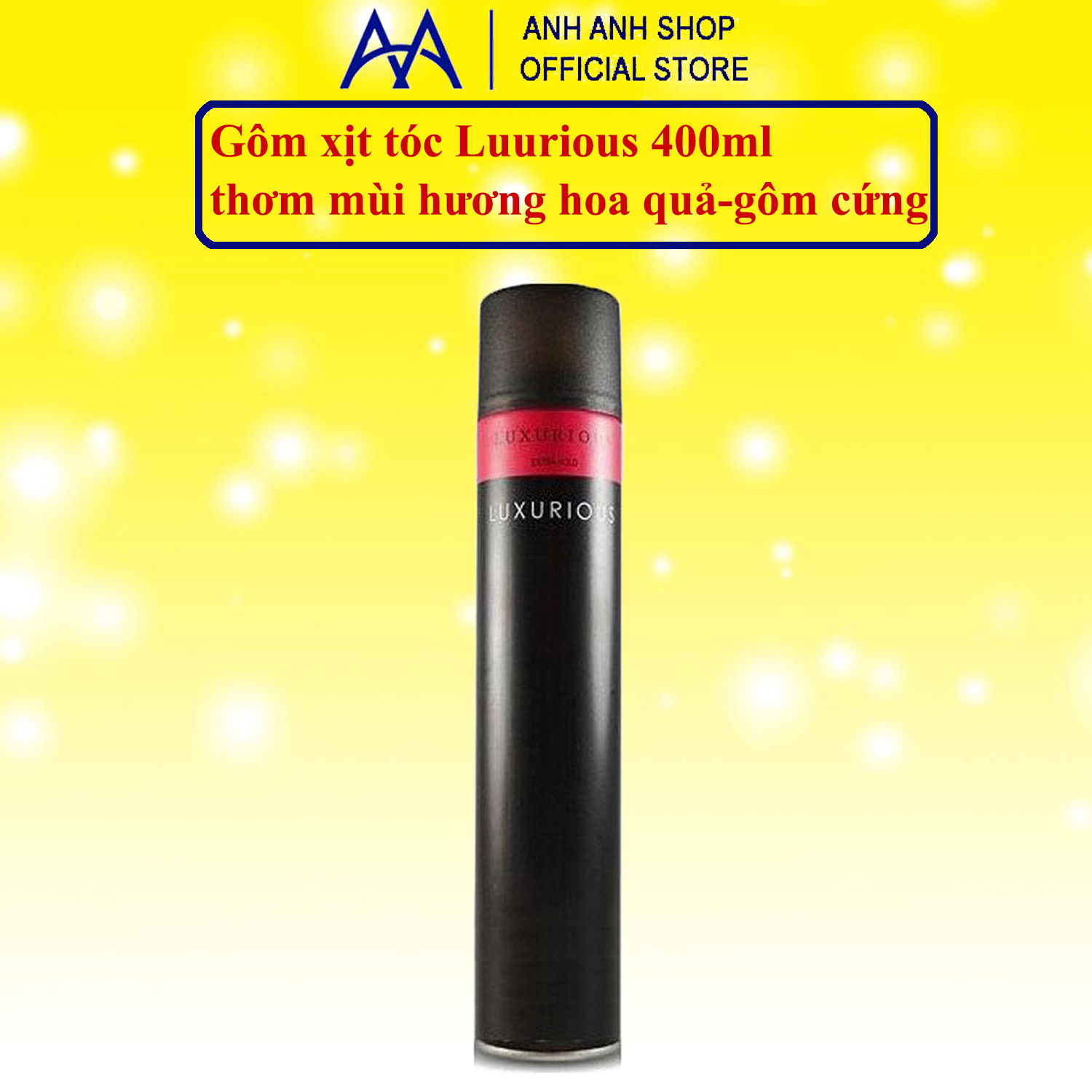 Gôm xịt tóc LUXURIOUS 320ML thơm và vào nếp tốt