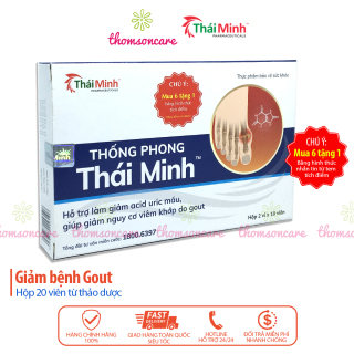 Thống phong Thái Minh Mua 6h tặng 1h bằng tem tích điểm - hỗ trợ giảm gout, acid Uric và mỡ máu Gut từ thảo dược thumbnail