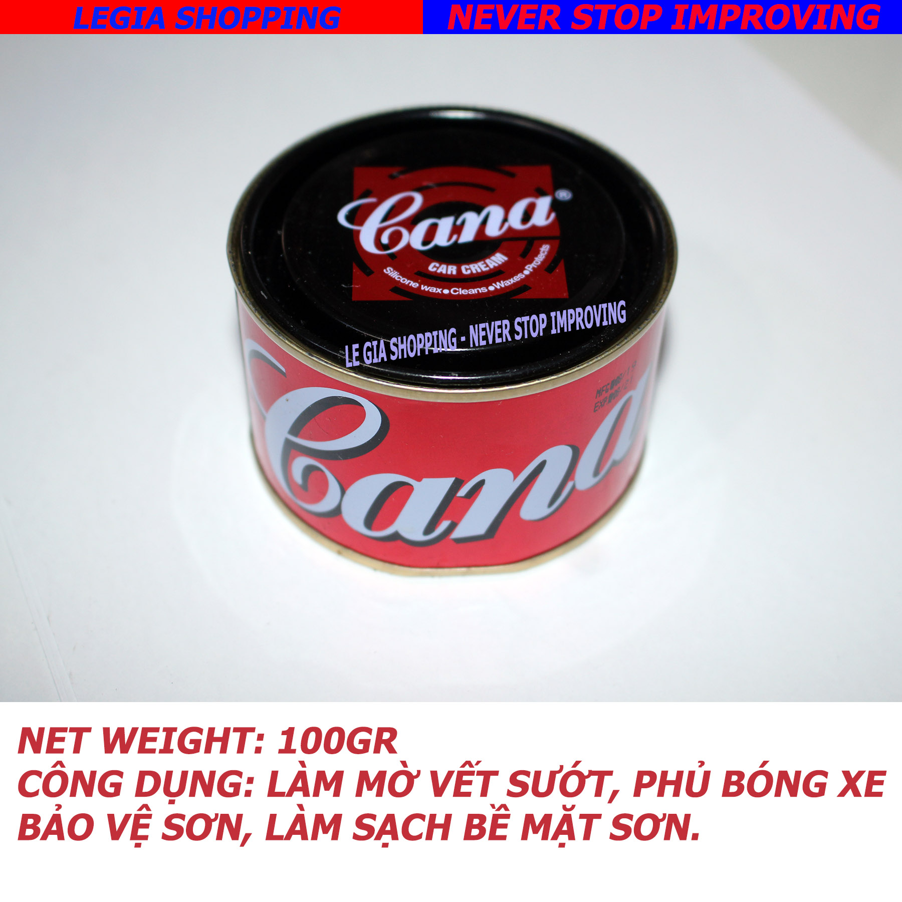 KEM ĐÁNH BÓNG SƠN - HỦ CANA ( CA NA) 100MG