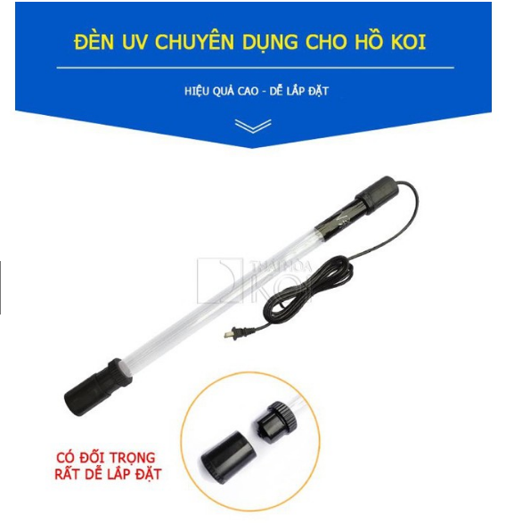 đèn UV BY188 công suất 75w cho bể cá ngoài trời