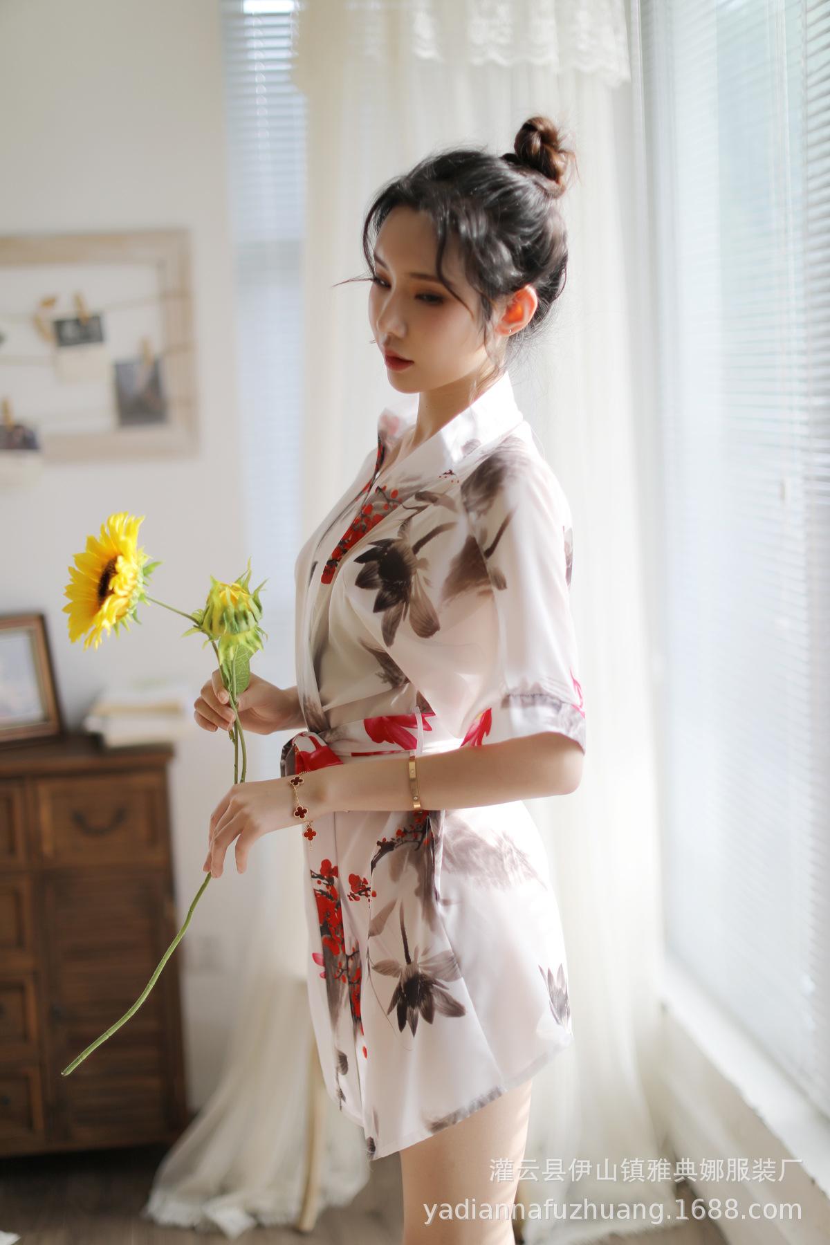 Bộ choàng ngủ Kimono cao cấp L169