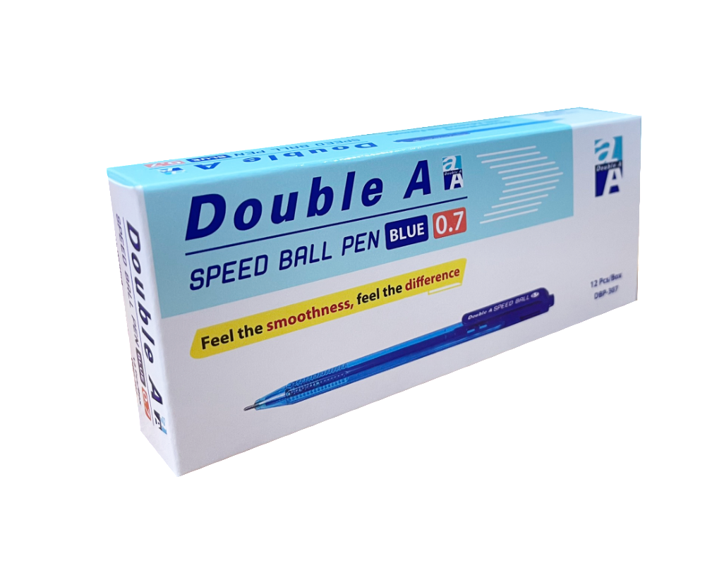 Hộp bút bi Double A Speed ngòi 0.7mm (12 cây)
