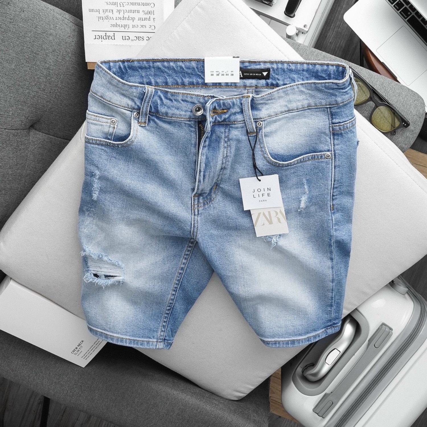 Quần Short Jean Zara cao cấp