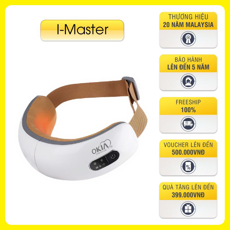 [FREESHIP TOÀN QUỐC] - Máy Massage Mắt Cao Cấp OKIA I-Master Chính Hãng Malaysia