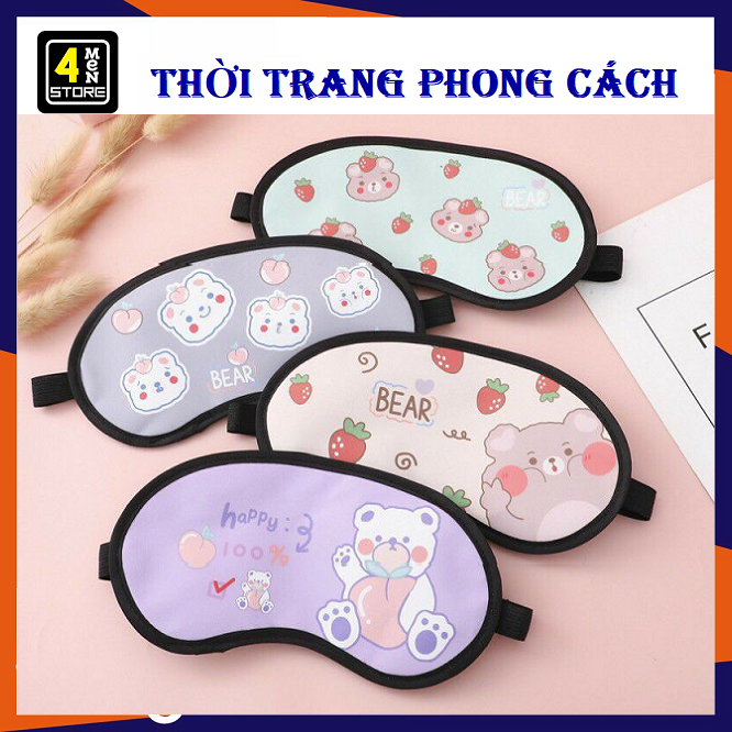 Bịt Mắt Che Mắt Ngủ Hình Thú cute - Miếng bịt mắt ngủ hoạt hình dễ thương / Mặt Nạ Ngủ Họa Tiết Siêu Cưng
