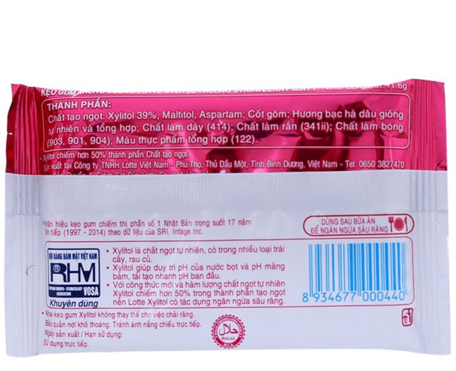 [HCM]ComBo 15 Vĩ Kẹo XyLiTol Dâu Bạc Hà