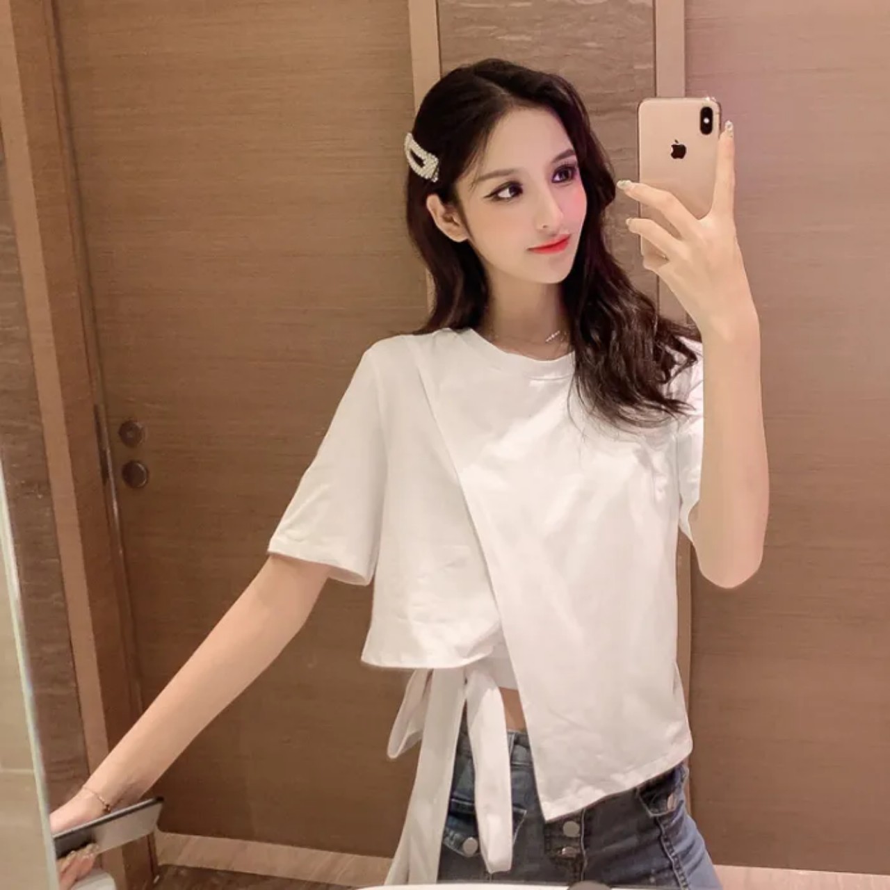 Aó Thun Captop Cột Dây Dễ Thương