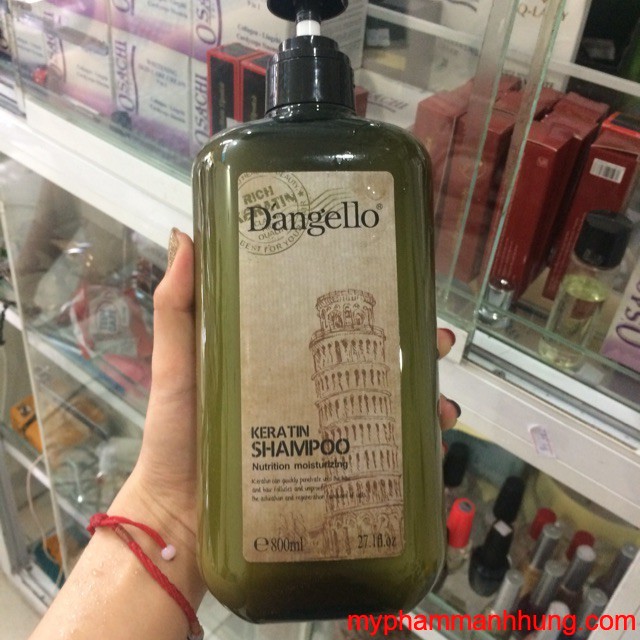 Dầu gội dangello keratin smooth phục hồi dưỡng ẩm siêu mềm mượt 800ml