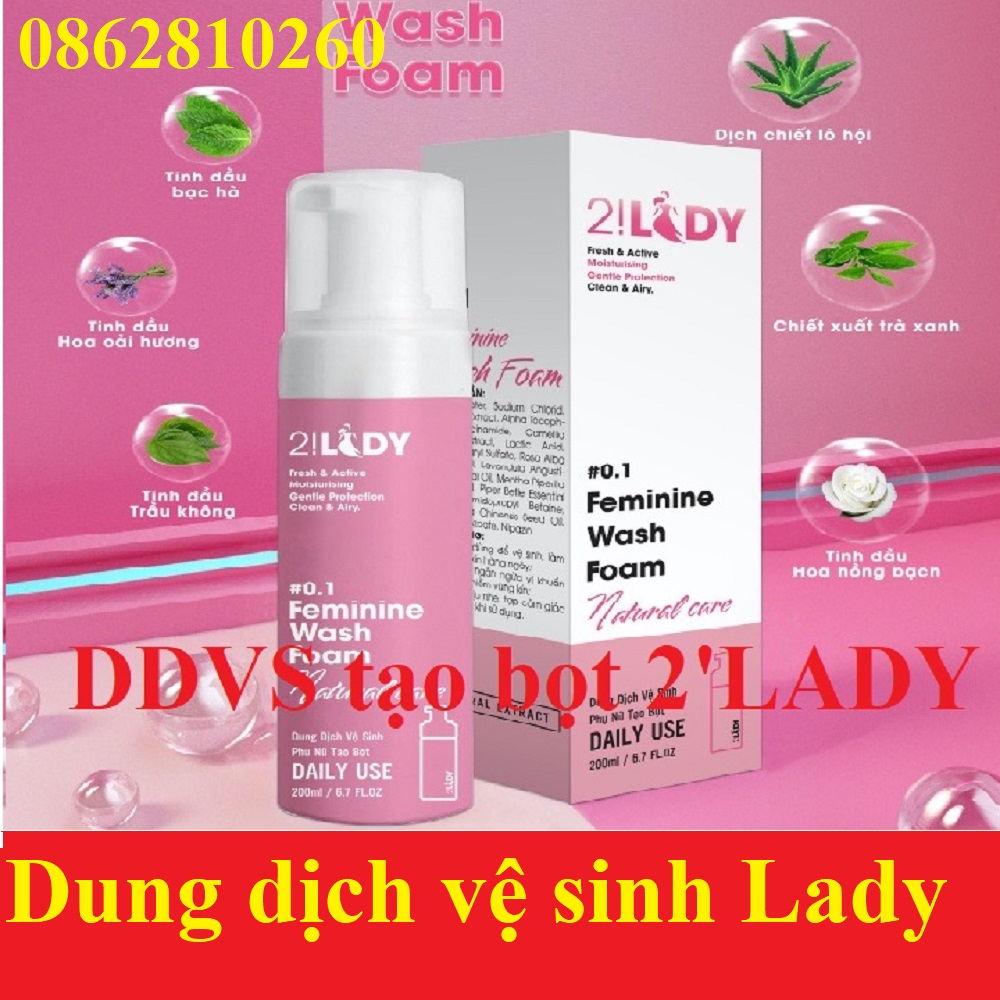 COMBO Phụ khoa 2LADY | Dung dịch vệ sinh tạo bọt + Xịt thơm [CHÍNH HÃNG MAGIC SKIN 2!LADY]