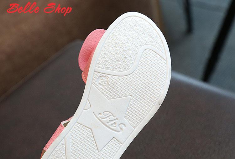 Dép Bé Gái Sandal Bé gái Đính Nơ Dễ Thương