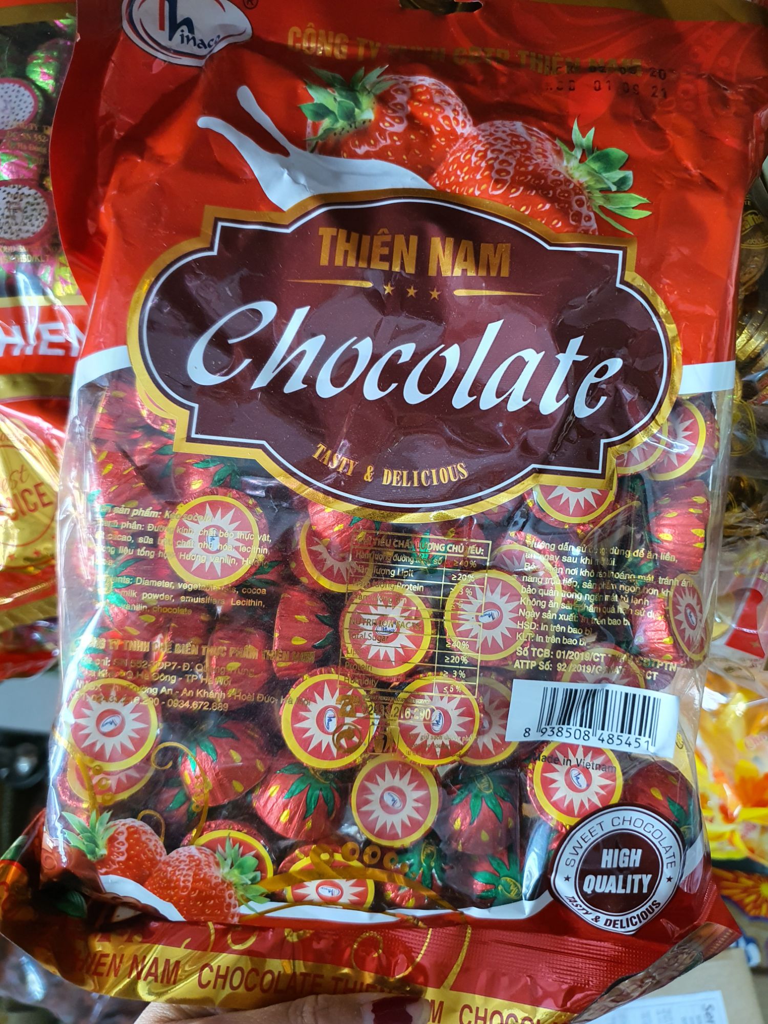 socola hình trái dâu tây 1kg