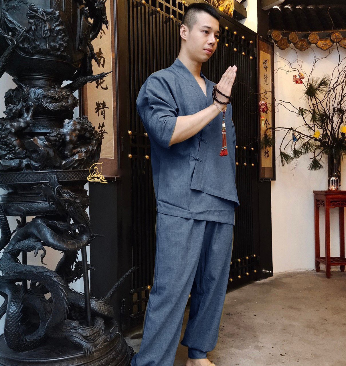 [HCM]SET ĐỒ LAM ĐI CHÙA SANG TRỌNG CAO CẤP