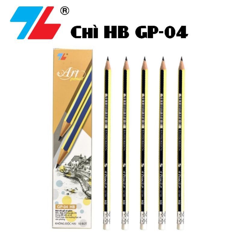 Hộp 10 cây bút chì hb thiên long