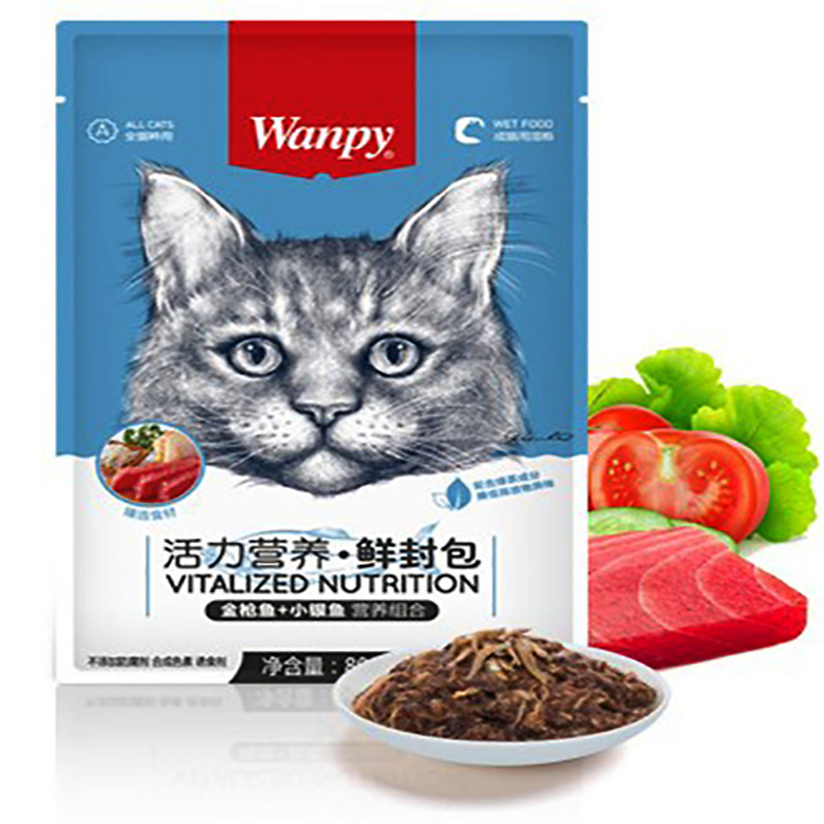 Pate Wanpy dành cho mèo, súp Wanpy đủ vị - 80g