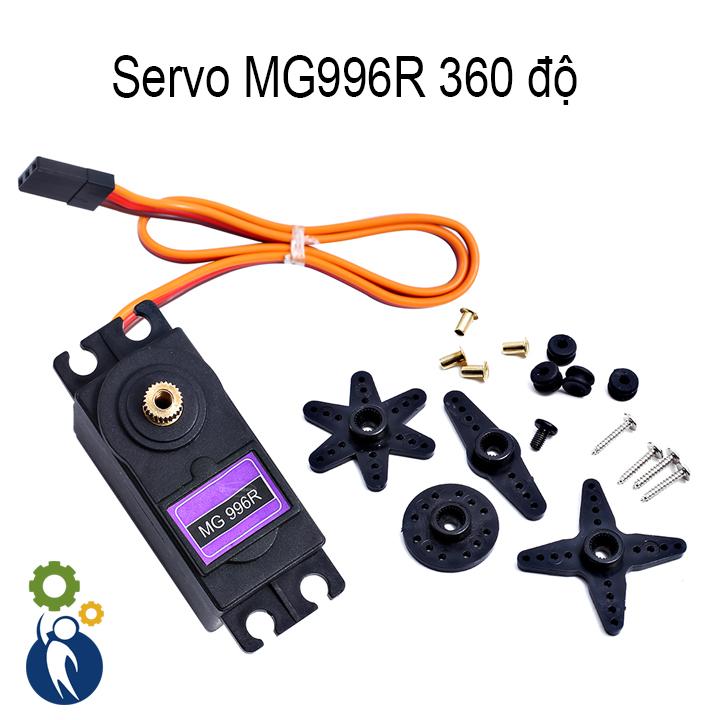 Servo mg996r 360 độ bánh răng kim loại