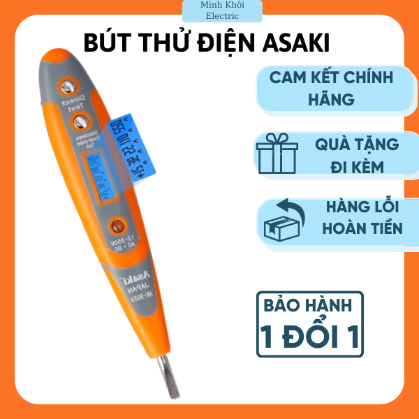 Bút thử điện đa năng Asaki AK-9059,,bút thử điện cảm ứng,bút thử điện đa năng,bút thử điện hạ thế,bút thử điện điện quang,bút thử điện xe máy ô tô, bút thử điện số,bút thử điện mini,bút thử điện dc,bút thử điện thông minh,bút thử điện không chạm,bút điện,