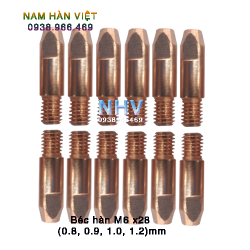 Béc hàn mig 24KD - M6*28*0.8/1.0/1.2mm