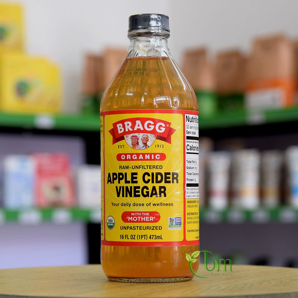 Giấm táo hữu cơ Bragg - Raw Apple Cider Vinegar