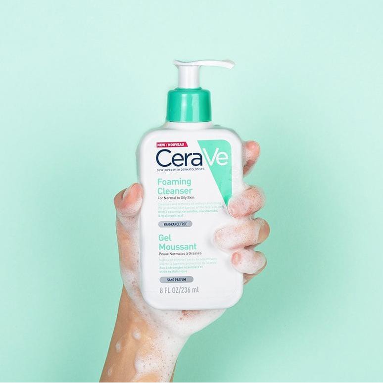 Sữa Rửa Mặt Cerave Foaming Cleanser Dòng Mới 473Ml/355Ml