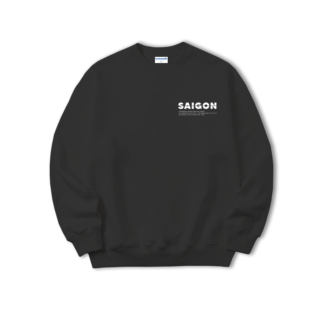 Áo sweater LAVI - SAIGON nỉ chân cua