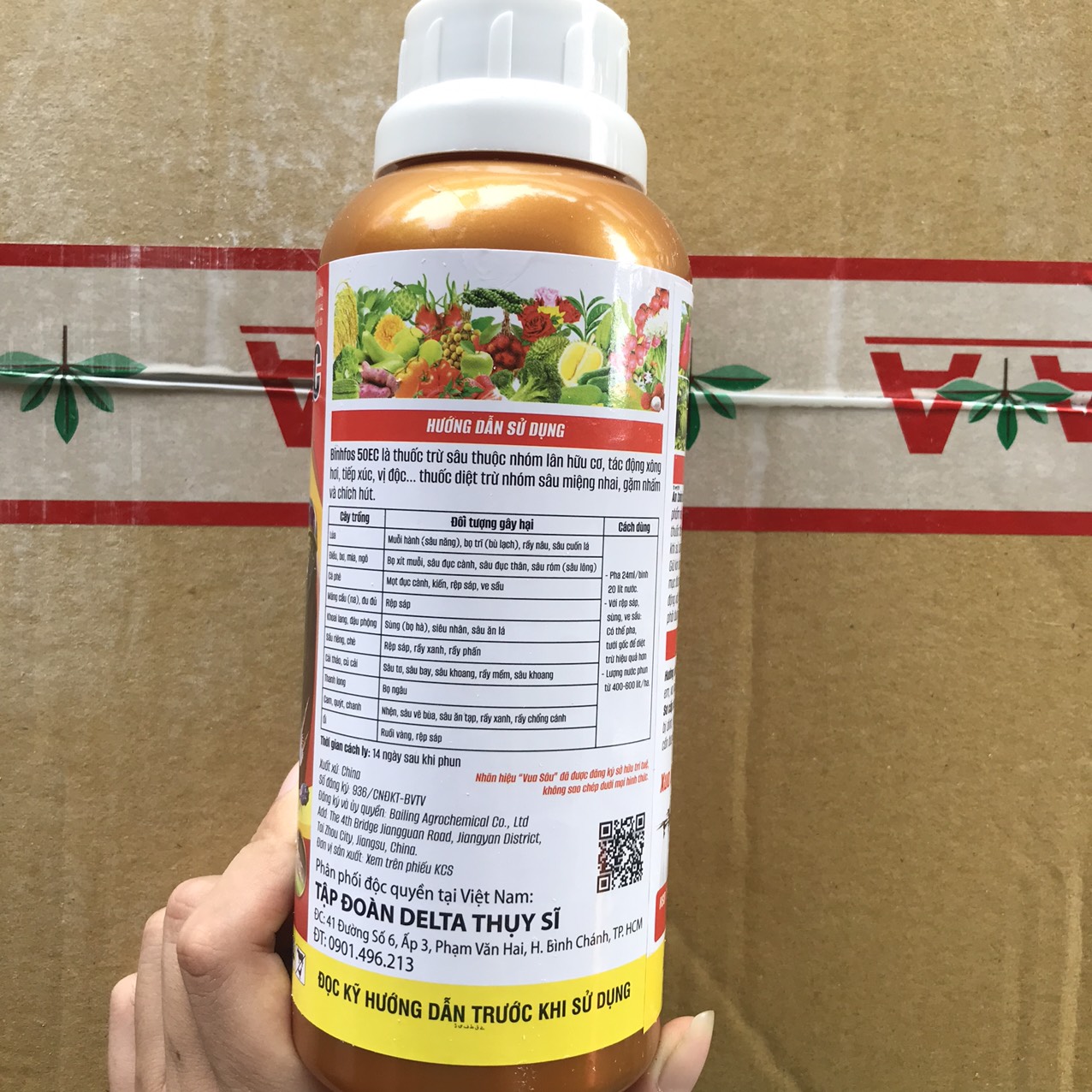 (Random Delivery) Binhfos 50Ec (Golden Bottle King of Worms) - 450ml - Delta Switzerland