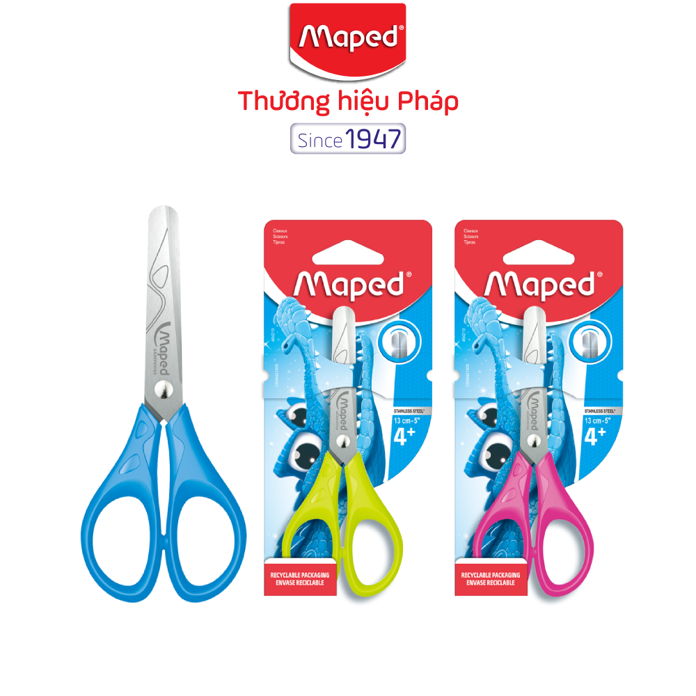 MAPED - Kéo học sinh PULSE 13cm - 1 cái [Chính hãng]