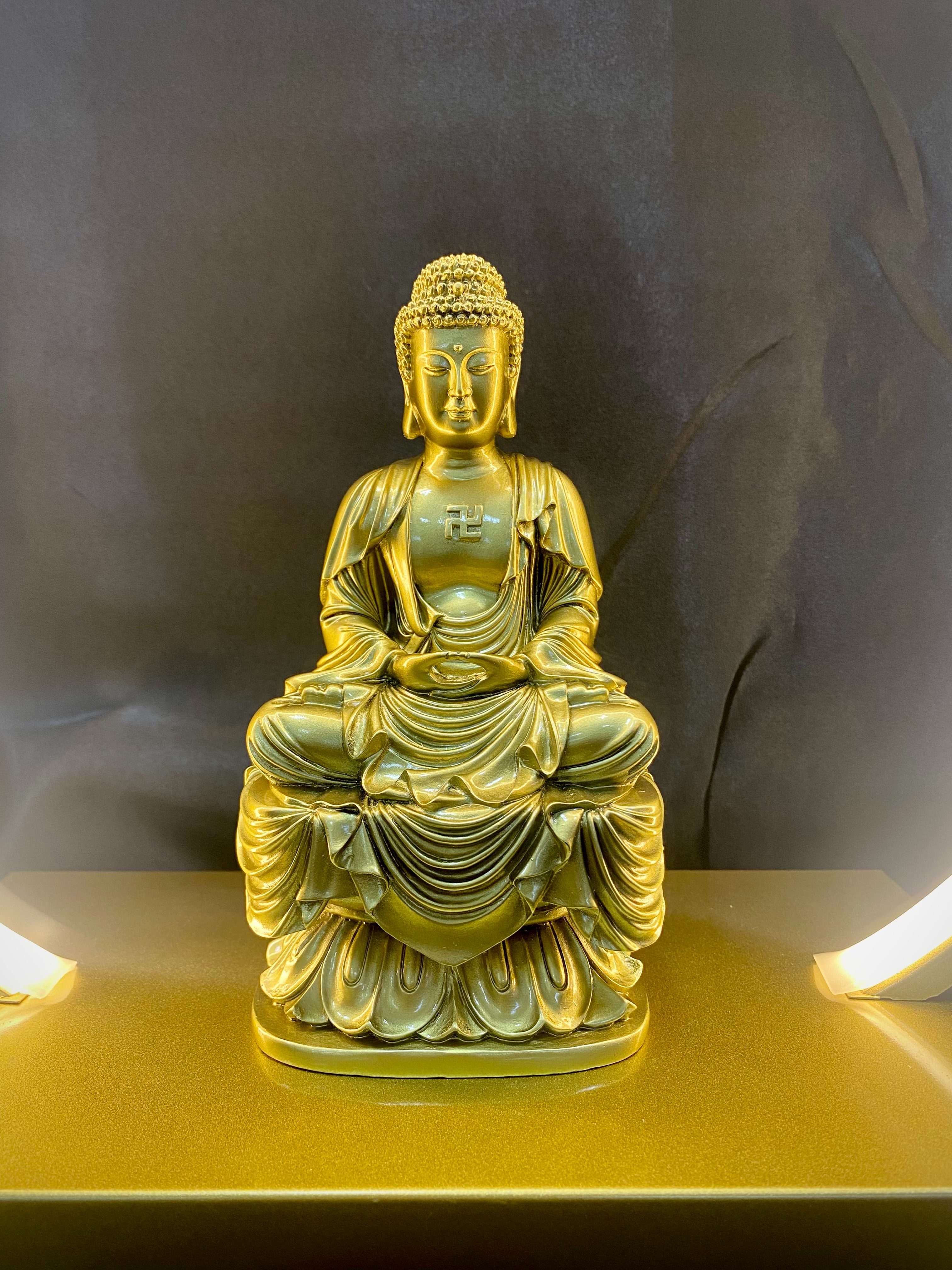 TƯỢNG PHẬT DƯỢC SƯ - A DI ĐÀ 19CM COMPOSITE