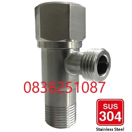 Van chia giảm áp lực nước inox SUS 304 cao cấpren 21van khóa