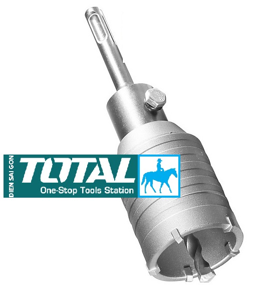 Mũi khoan lỗ khoét lỗ tường bê tông 100mm total tac431001 ingco hcb1001