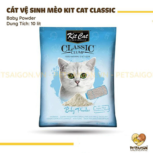 CÁT VỆ SINH KITCAT 10L - 7KG CHO MÈO